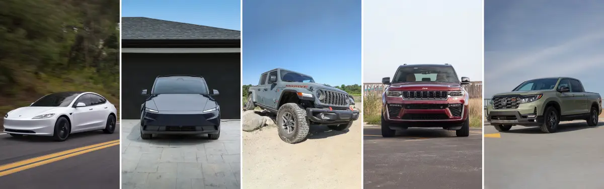 The top five American-made cars of 2026 (Photo Courtesy of Cars.com)