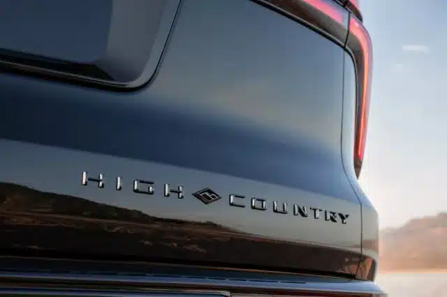 2027 Chevrolet Traverse High Country rear badge