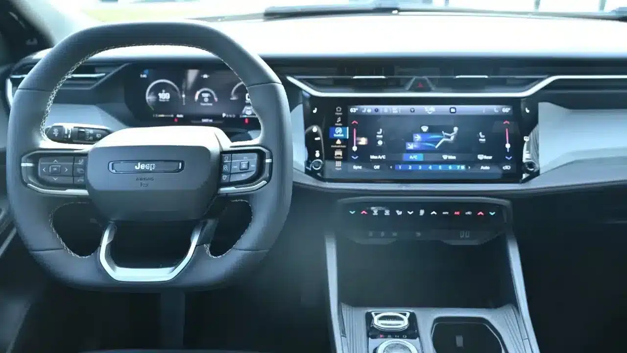 2026 Jeep Cherokee dashboard and center touchscreen