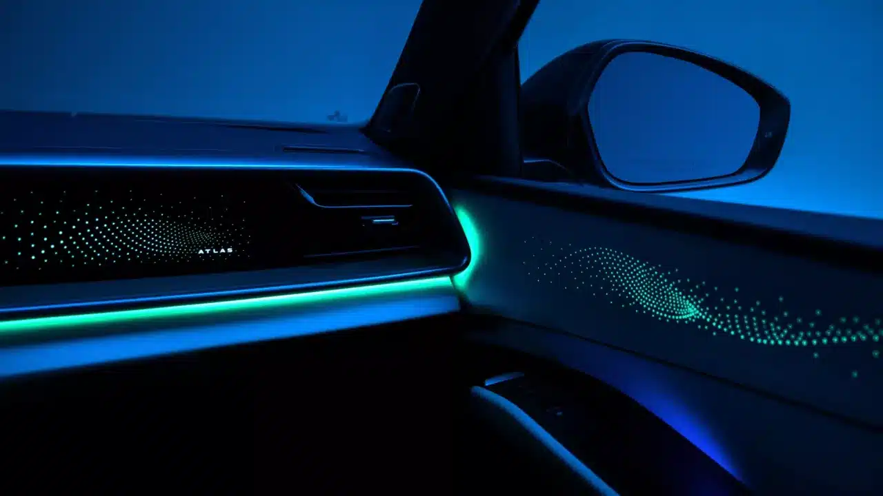 2027 Volkswagen Atlas dashboard and door ambient lighting