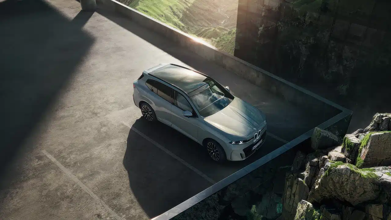 New BMW X5 family SUV viewed from above