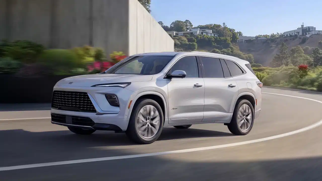 2027 Buick Enclave Avenir driving on a road
