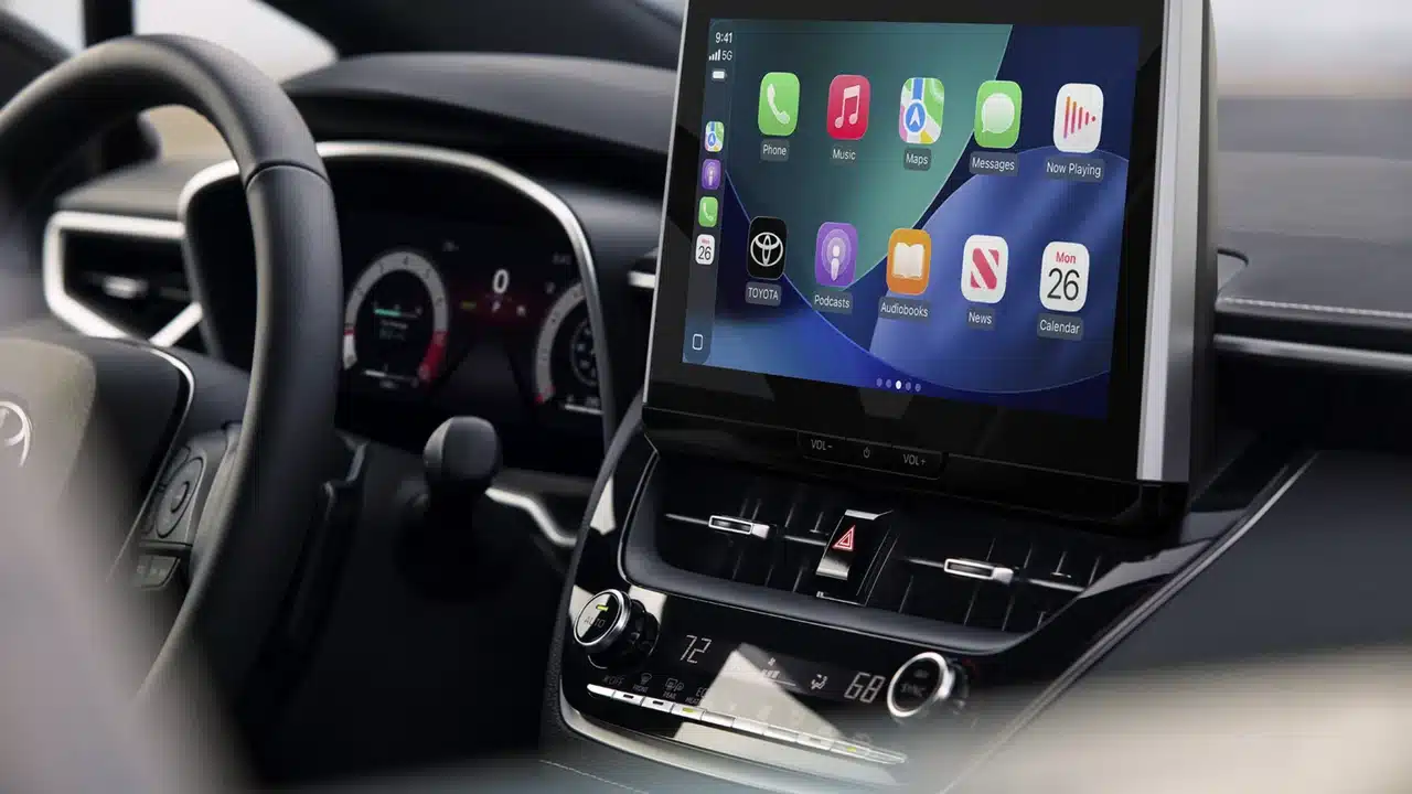 Large touchscreen and digital instruments in the 2027 Toyota Corolla Hatchback
