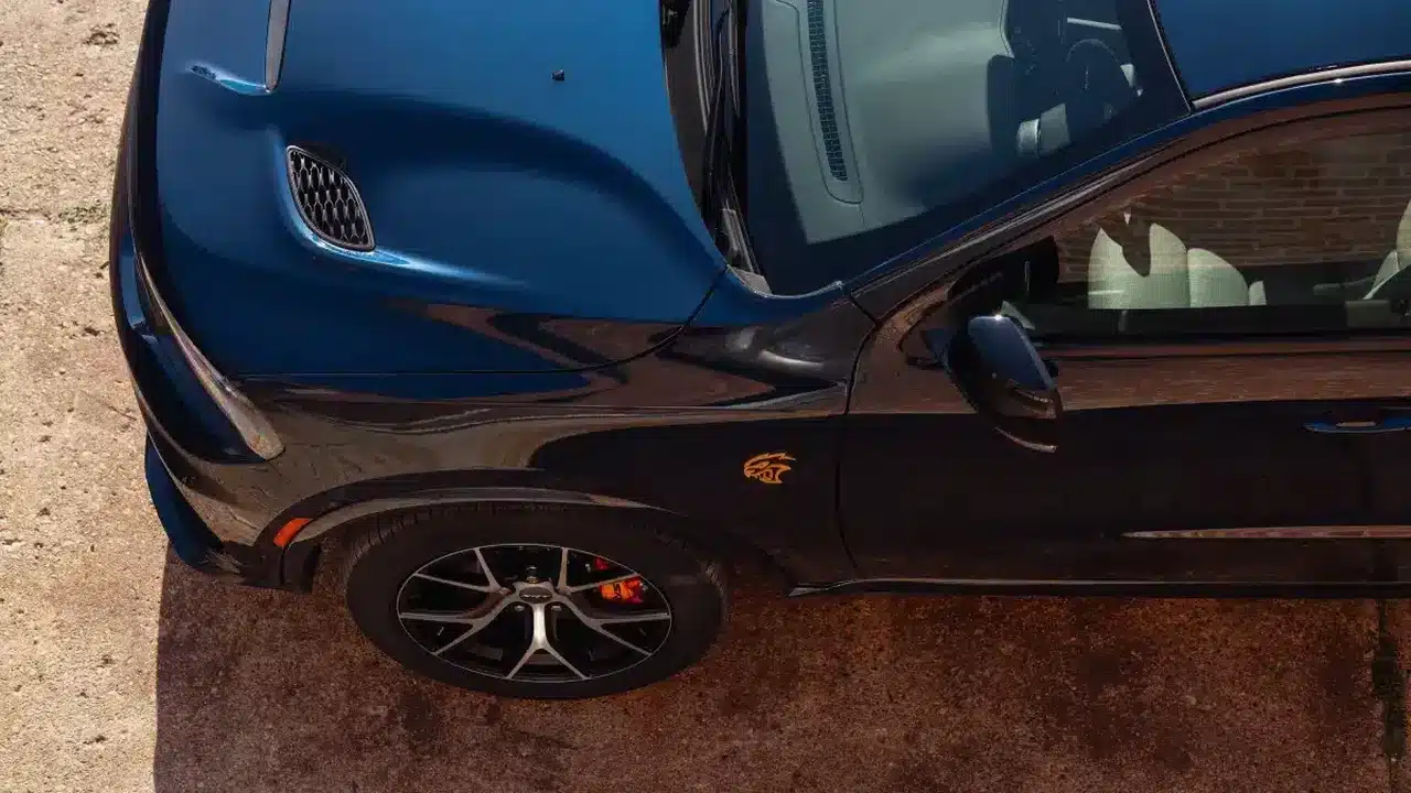 Overhead view of a 2027 Dodge Durango SRT Hellcat