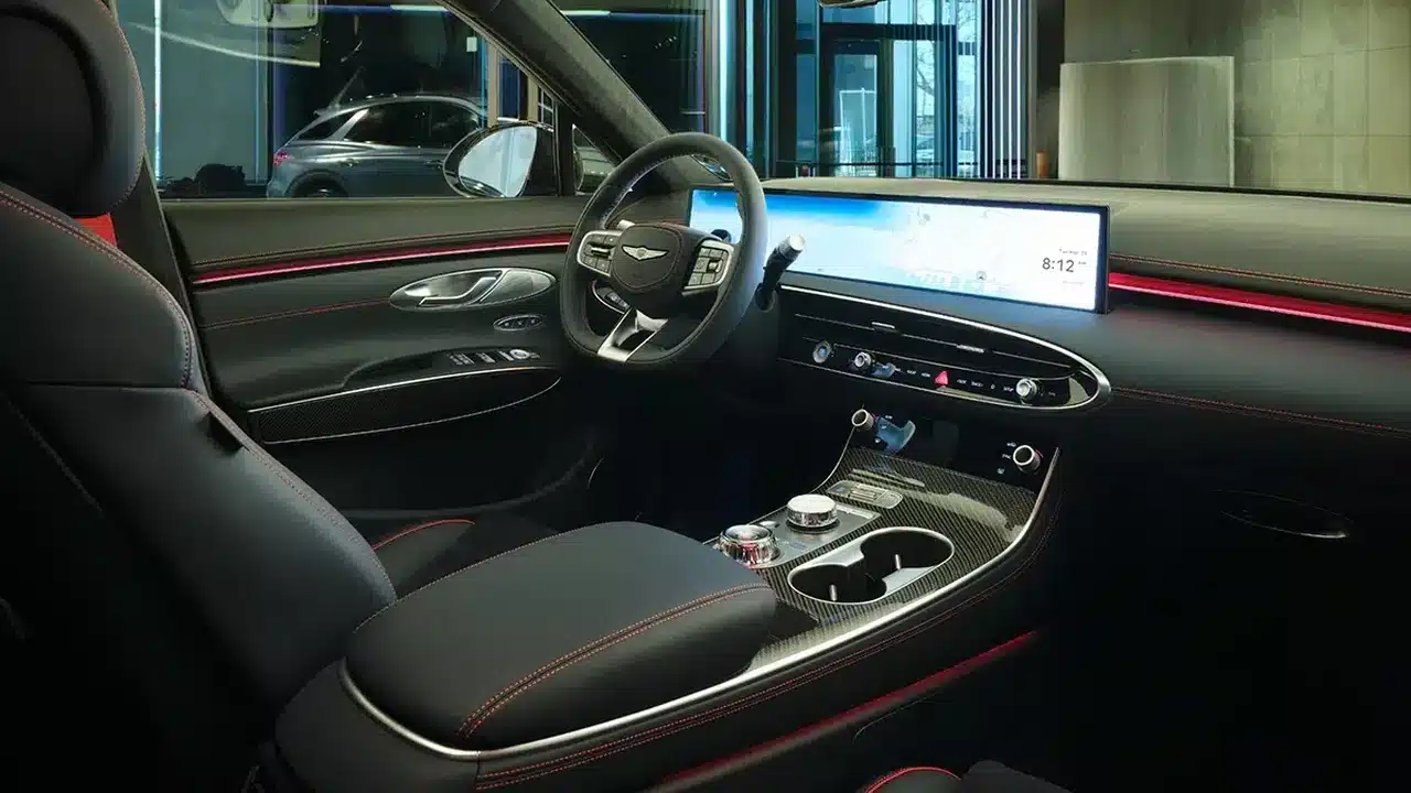 Genesis GV70 Prestige Graphite interior and dashboard