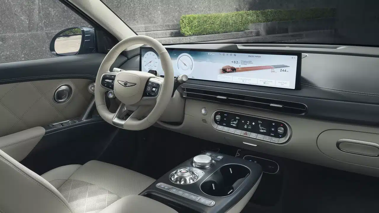 Dashboard and front cabin of the 2027 Genesis GV60