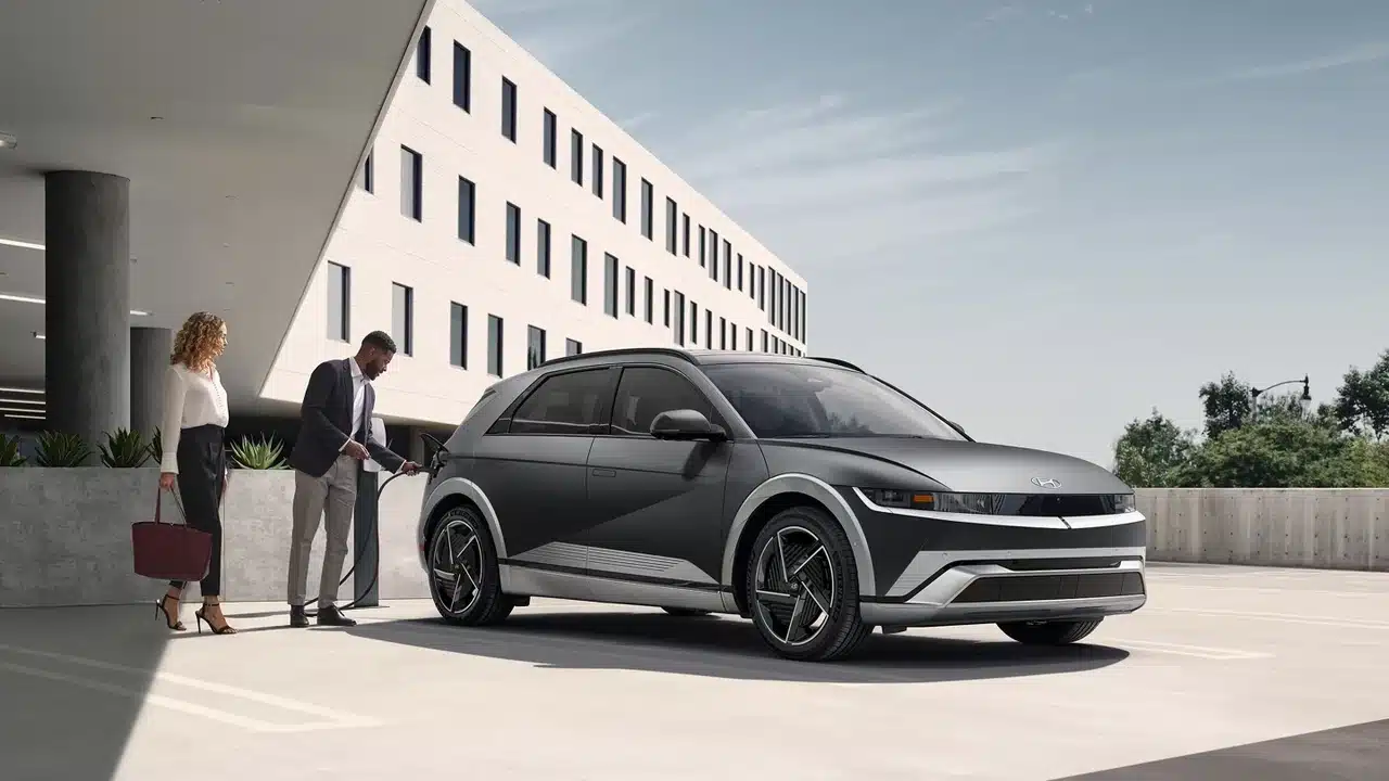 2027 Hyundai Ioniq 5 Limited at a charging station