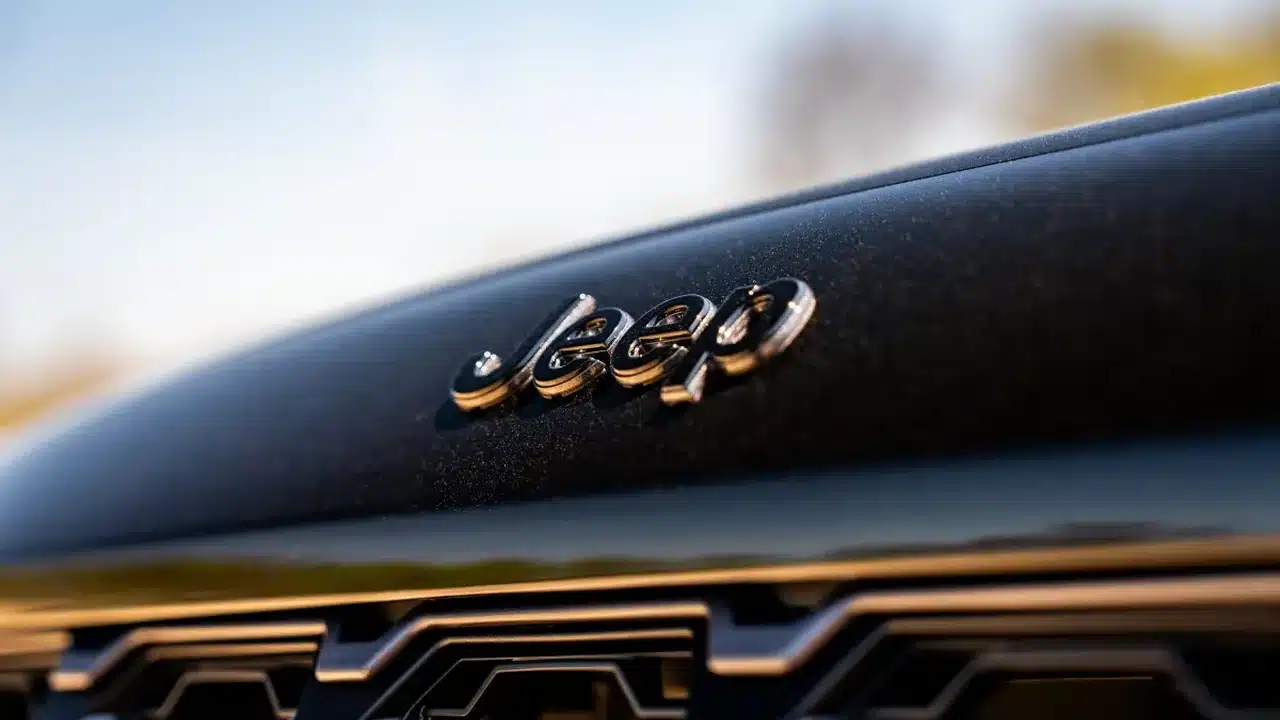 Jeep badge on the 2027 Grand Cherokee hood