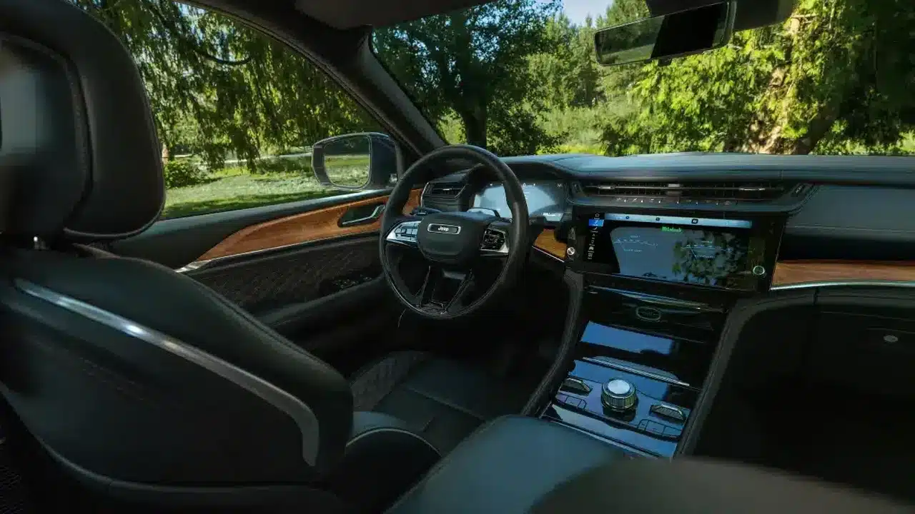 2027 Jeep Grand Cherokee cabin and dashboard