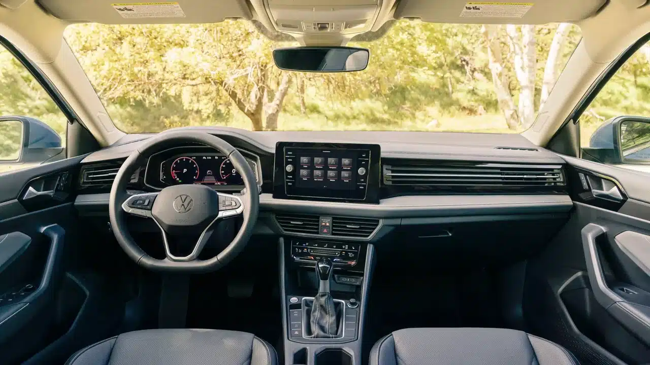 2027 Volkswagen Jetta dashboard, steering wheel and front seats