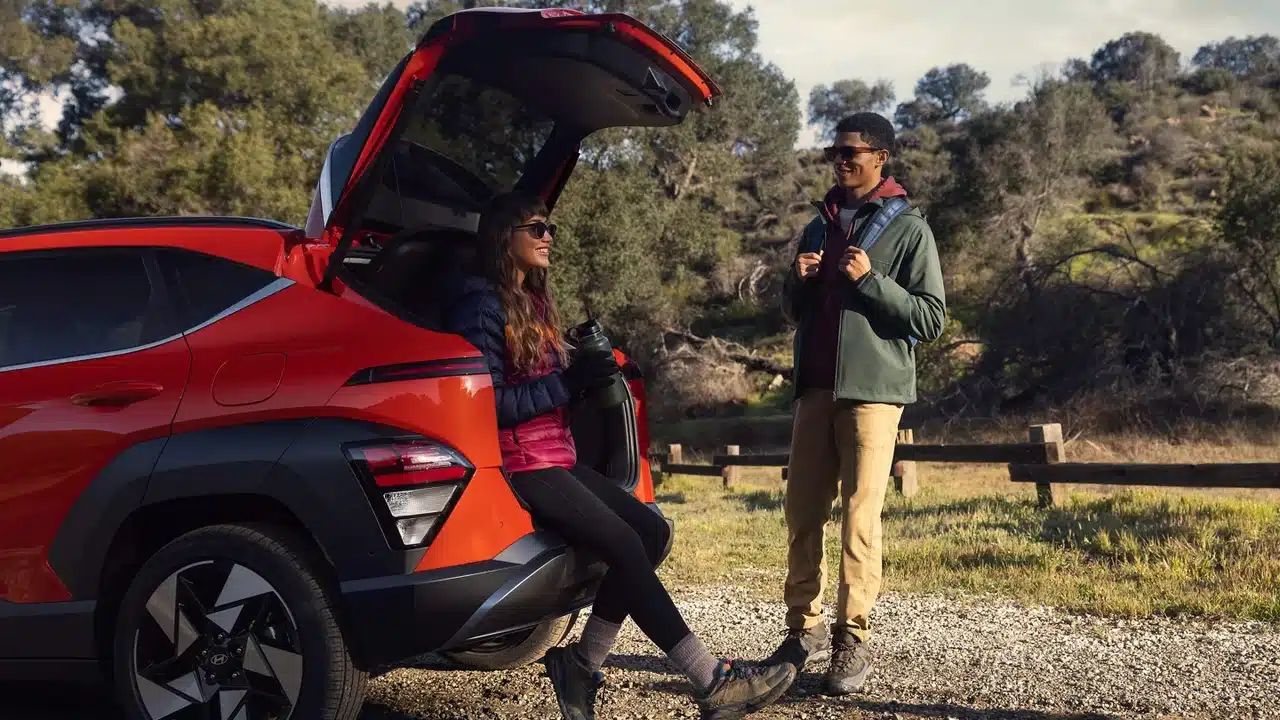 Hyundai Kona Limited with its cargo hatch open