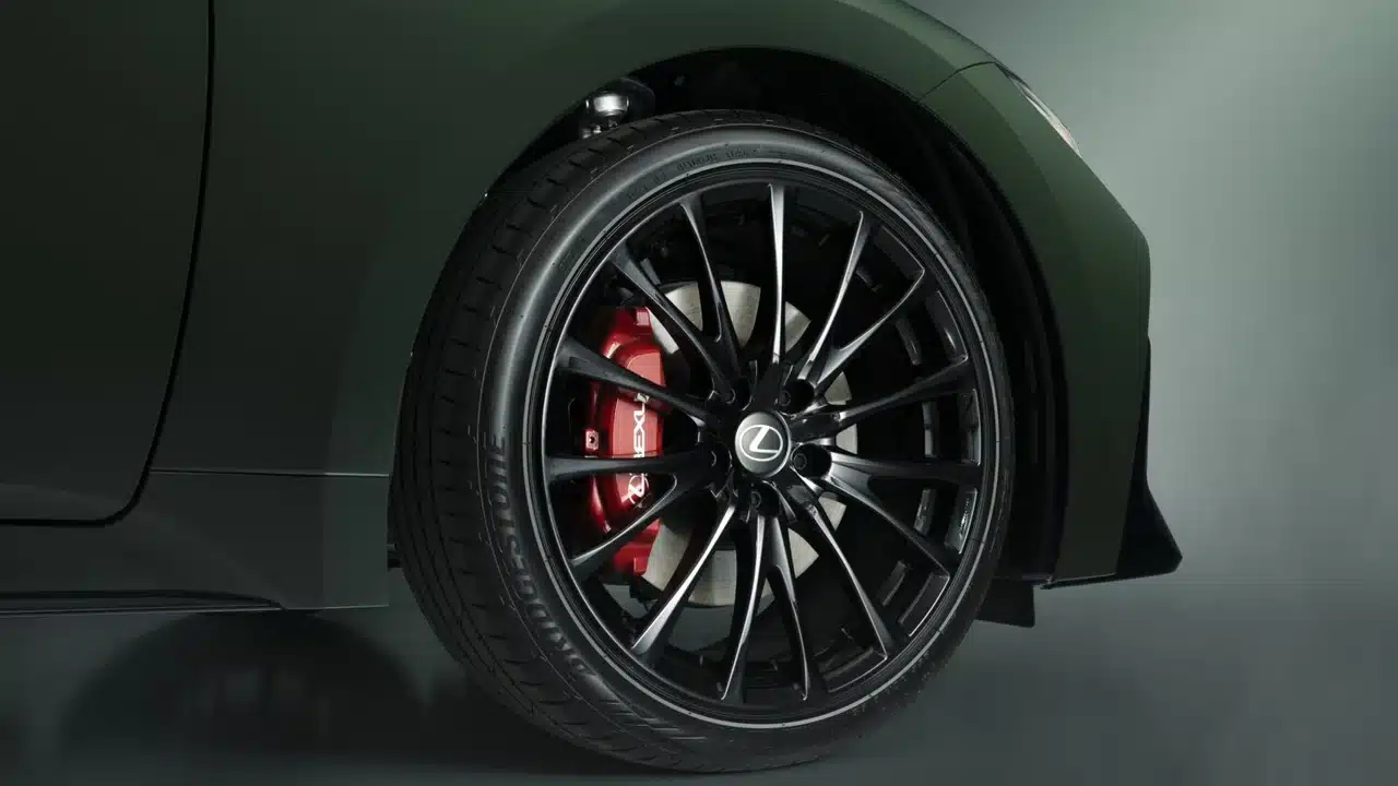 Black BBS forged wheel on the 2027 Lexus IS Special Appearance Package