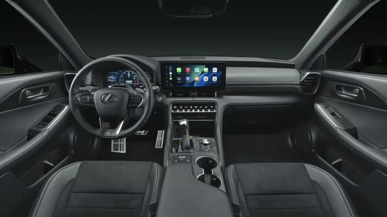 2027 Lexus IS Special Appearance Package dashboard and black interior