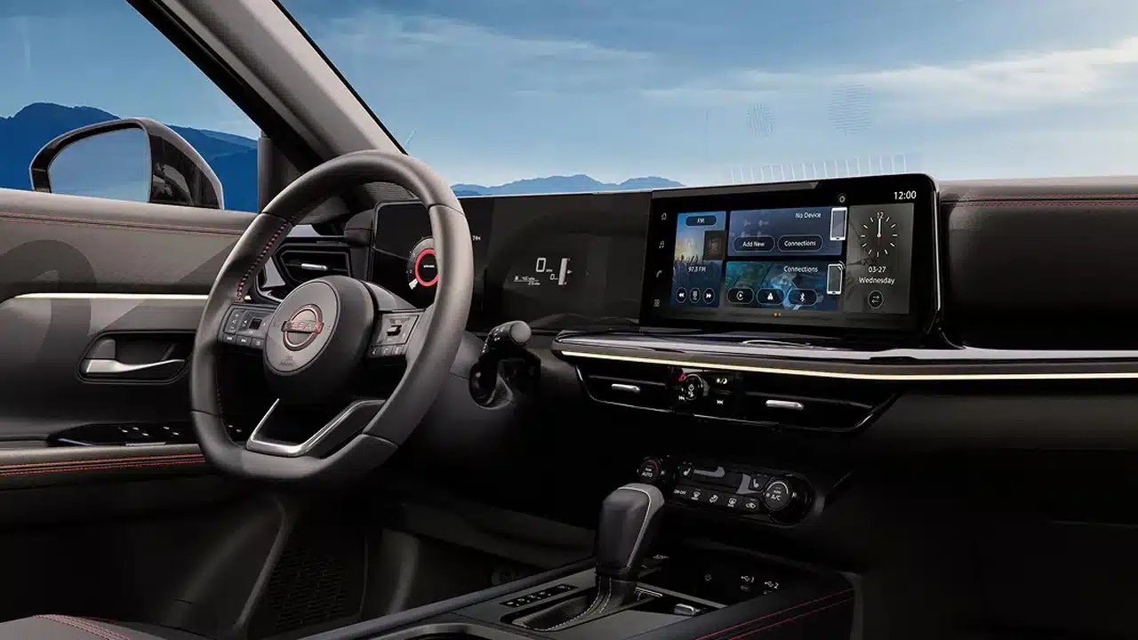 2027 Nissan Kicks Rock Creek dashboard and touchscreen