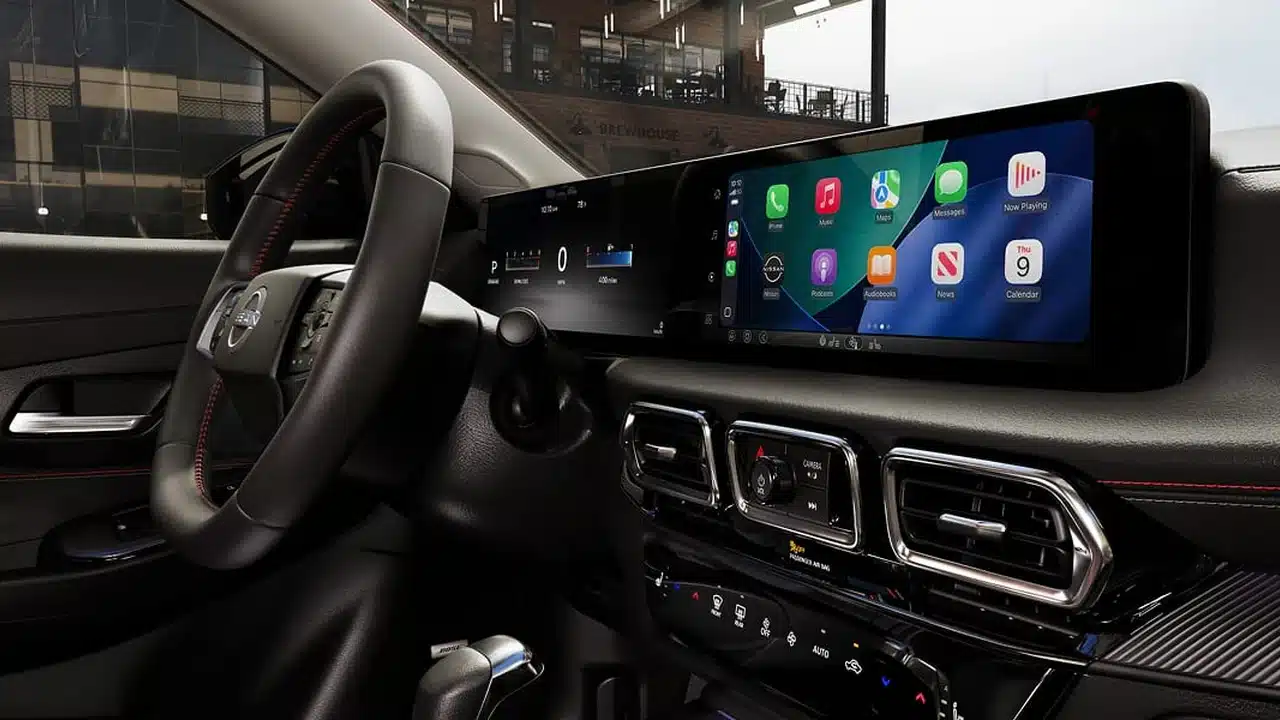 Available dual 12.3-inch displays in the 2027 Nissan Sentra