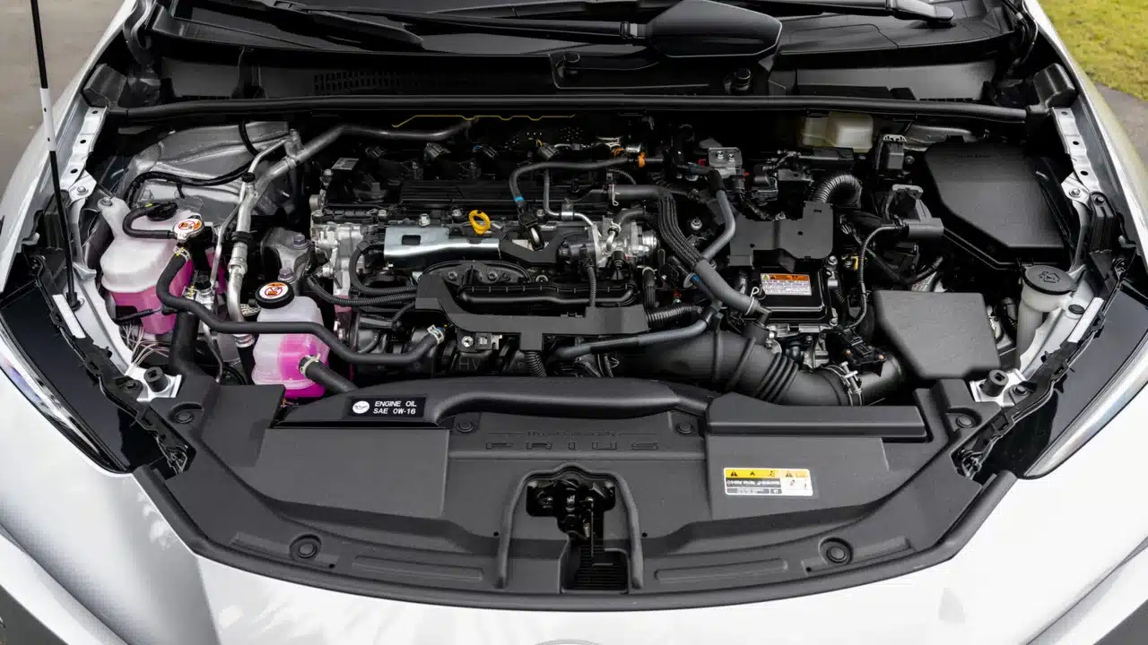 2027 Toyota Prius 2.0-liter hybrid engine bay