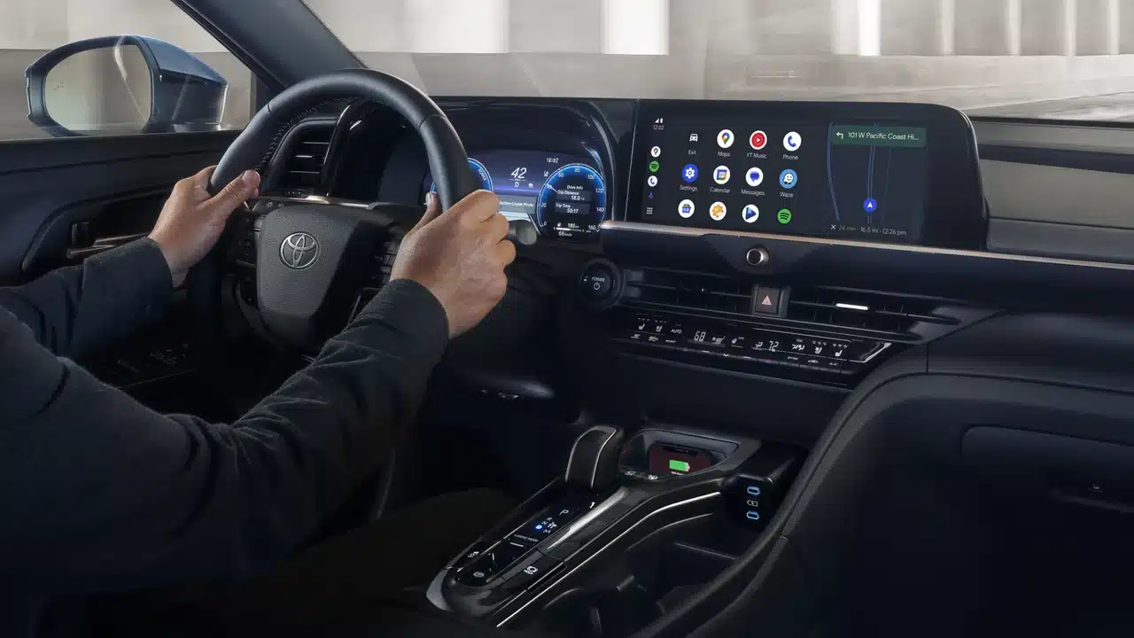2027 Toyota Crown dashboard and center touchscreen