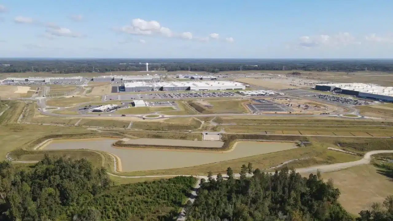 Toyota battery manufacturing plant in Liberty, North Carolina