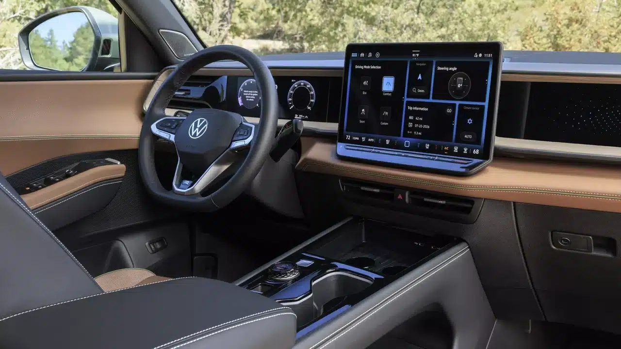 2027 Volkswagen Atlas Cross Sport dashboard and center display