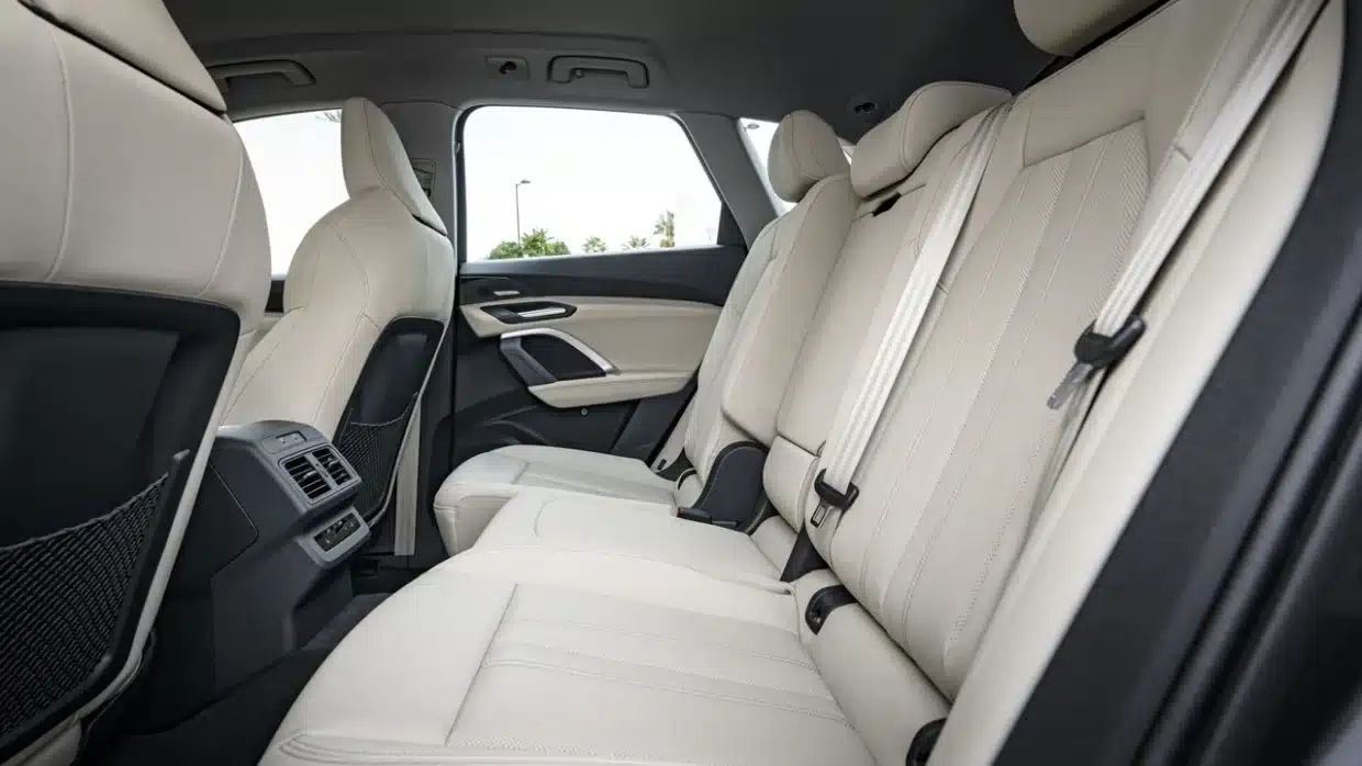 Rear seats in a European-market Audi Q5