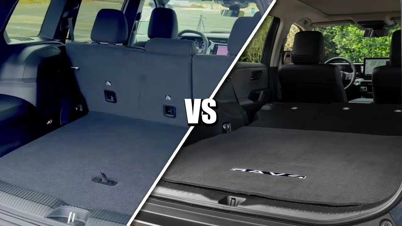 Jeep Cherokee and Toyota RAV4 cargo configurations