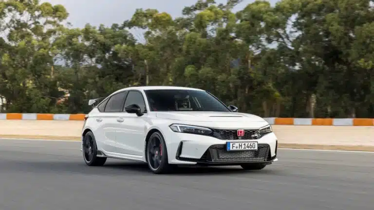 2023 Honda Civic Type R driving on a circuit