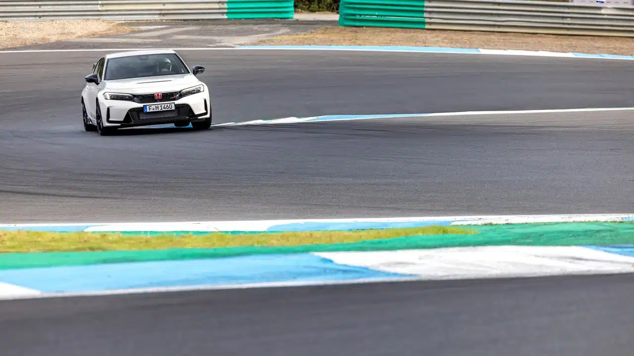 2023 Honda Civic Type R on a race circuit