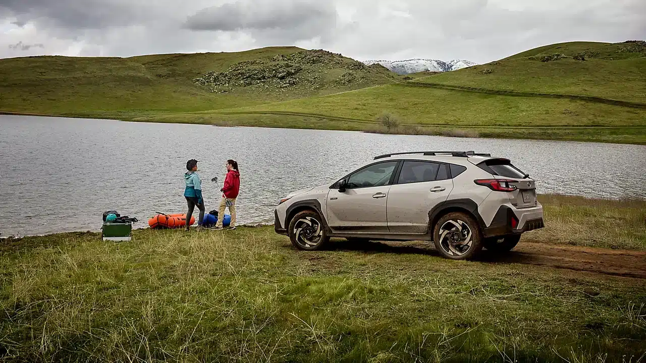 2026 Subaru Crosstrek Limited Hybrid beside a lake