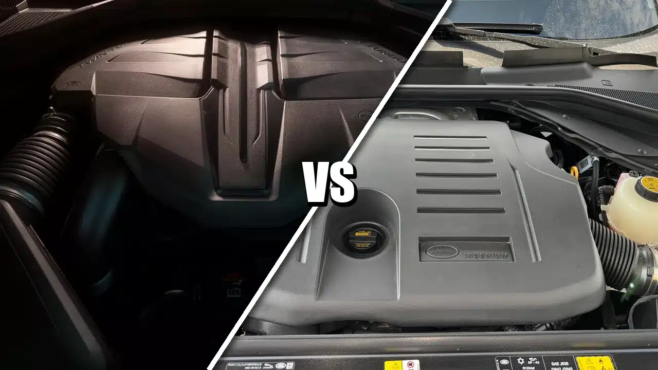 Genesis GV80 Coupe and Range Rover Sport engine bays