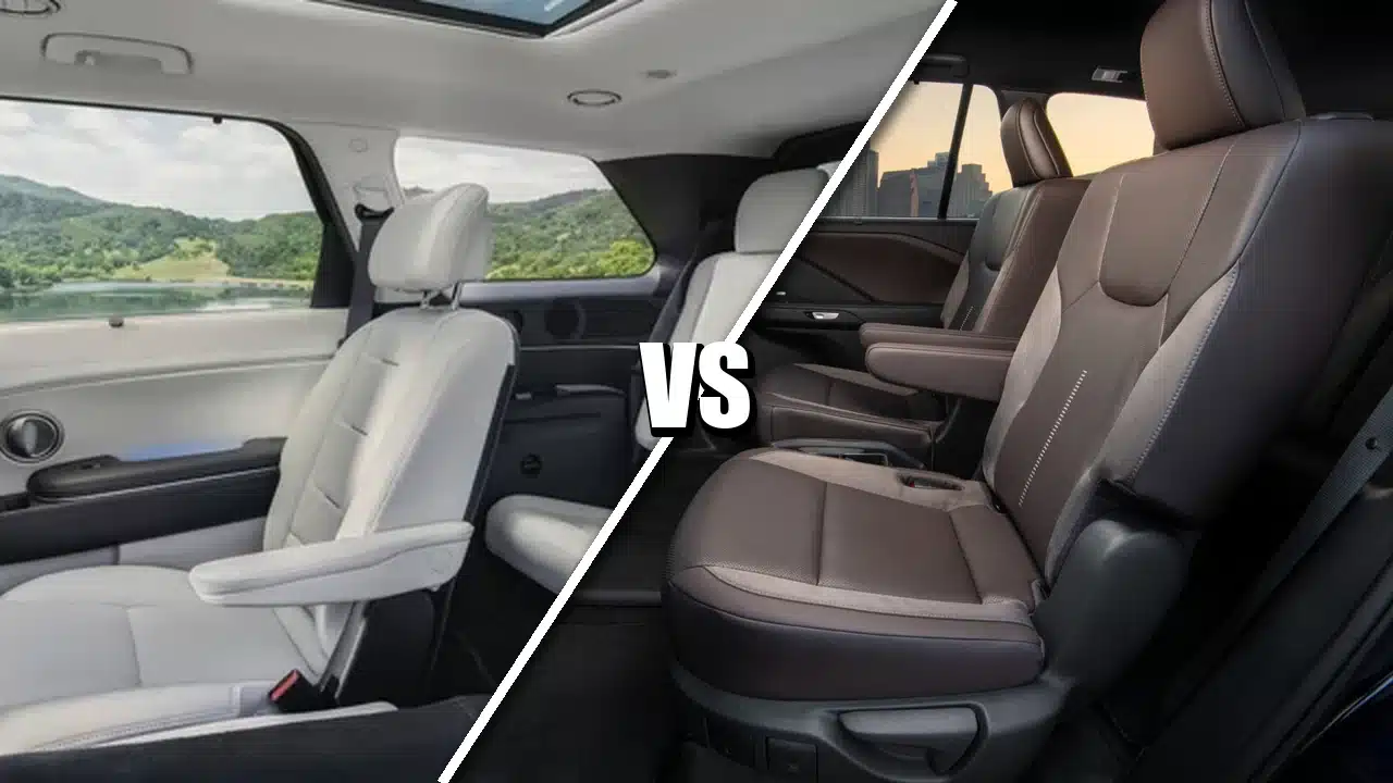 Hyundai Palisade and Lexus TX second-row seating