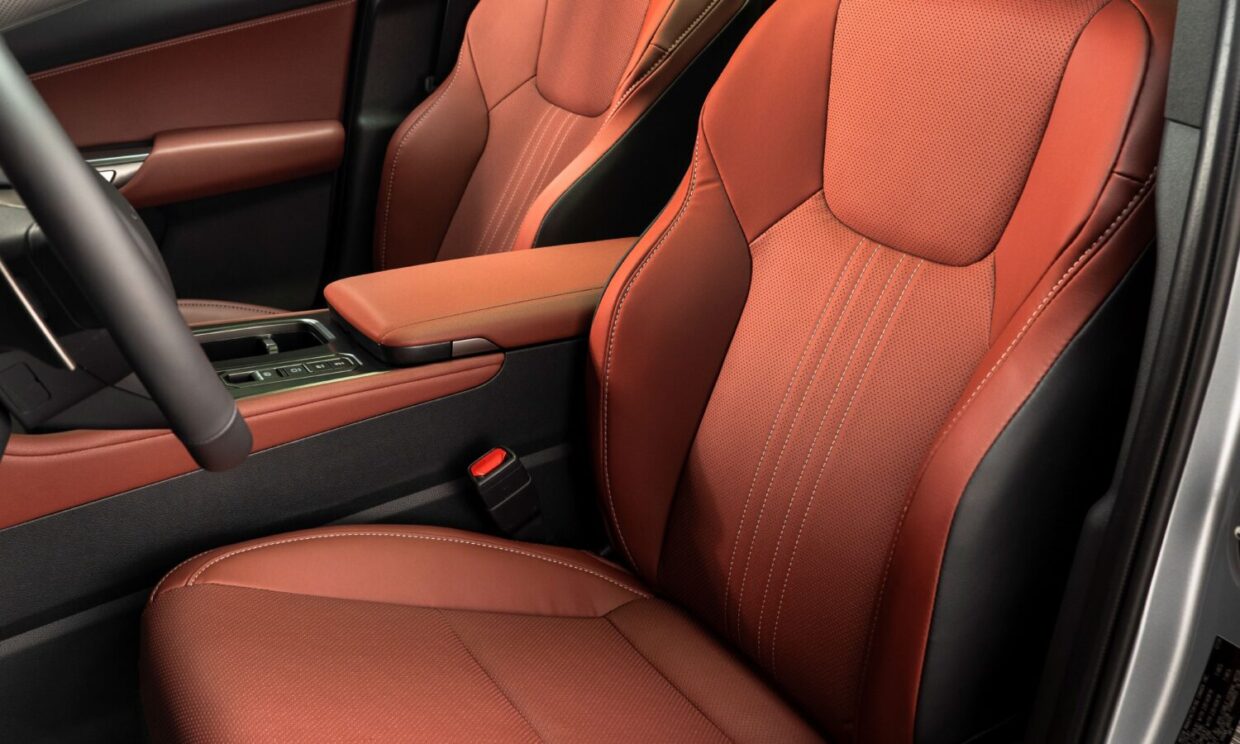 Brown front seats in the 2027 Lexus NX 350h Luxury