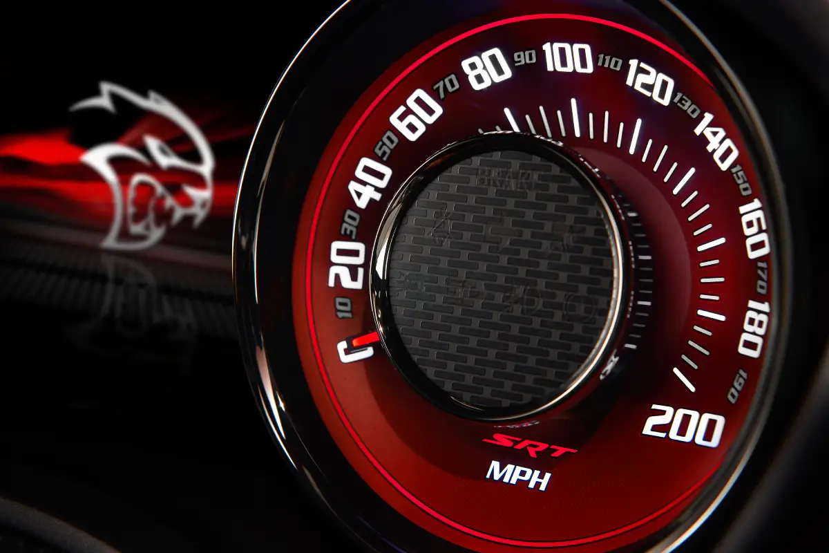 2015 Dodge Challenger SRT Hellcat instrument cluster