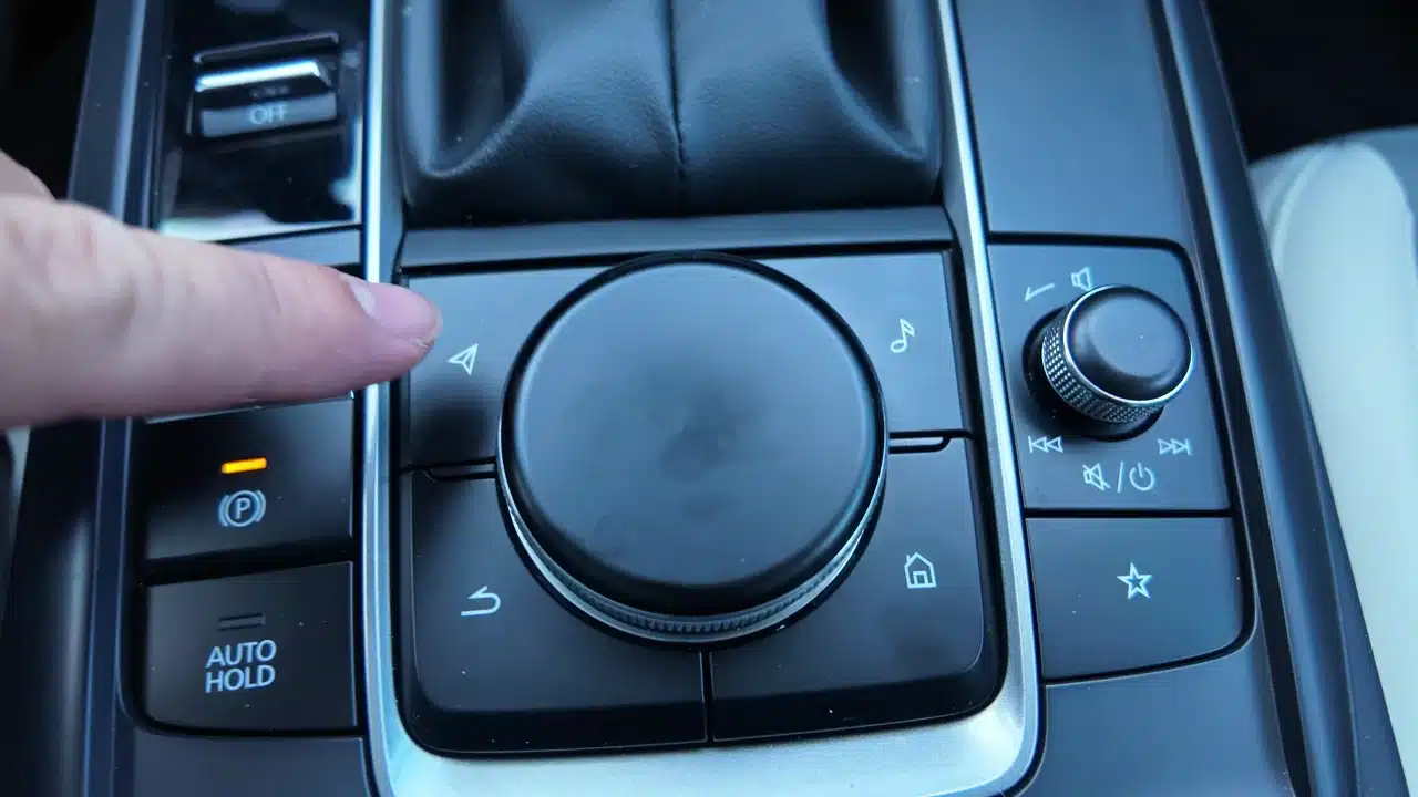 2026 Mazda CX-30 rotary infotainment controller and gear selector