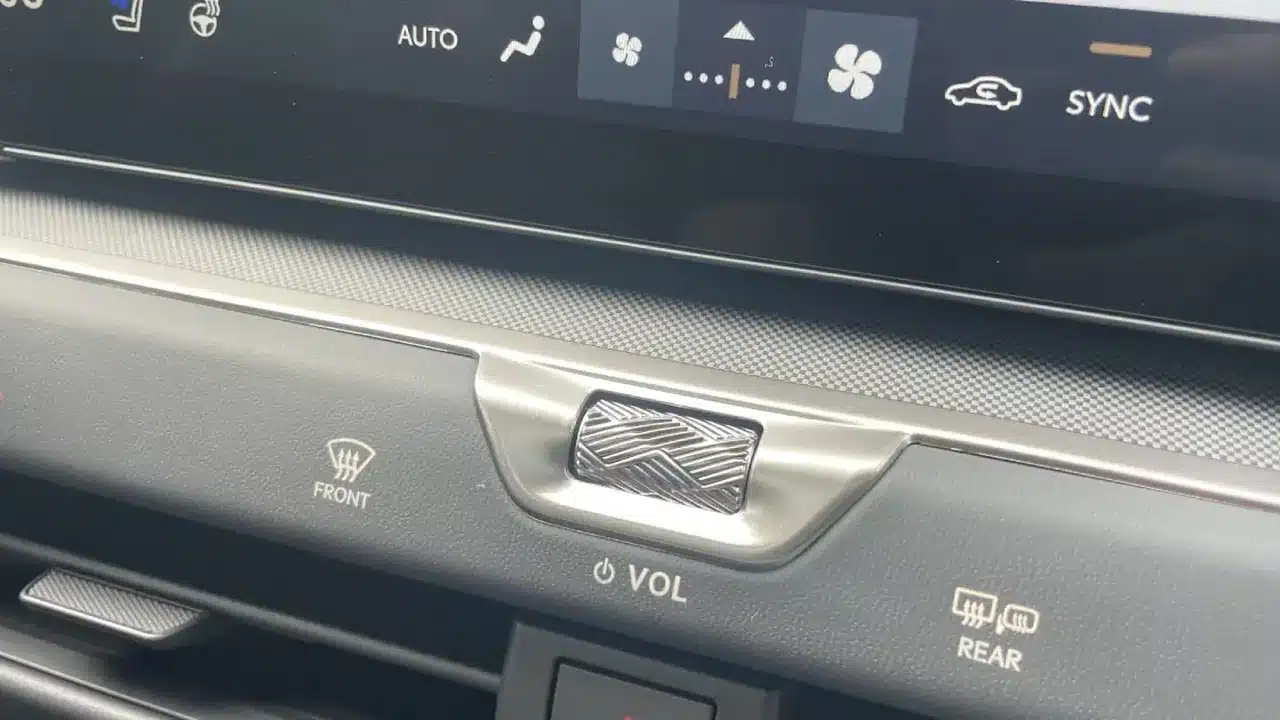 2026 Lexus ES dashboard controls