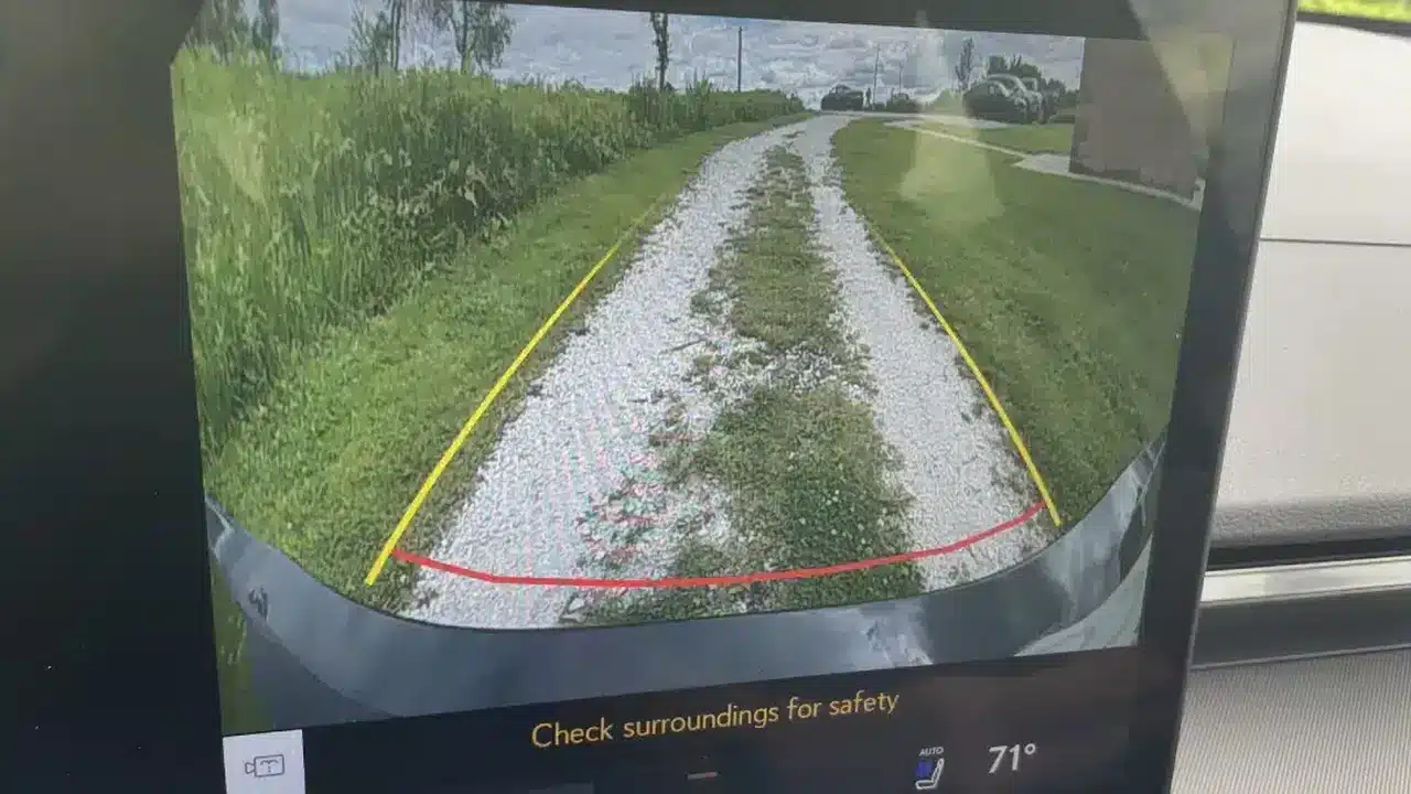 2026 Lexus ES rearview camera display